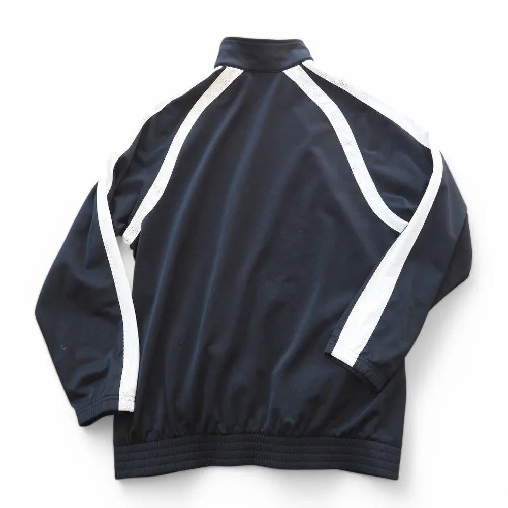 Nike Vintage Y2K Full Zip Track Jacket Black / White 253842-010 Women's M (8-10)